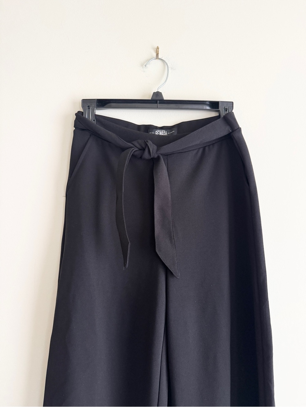 Vintage Rewash Wide Leg Pants Black Size Small career classic - Picture 6 of 10